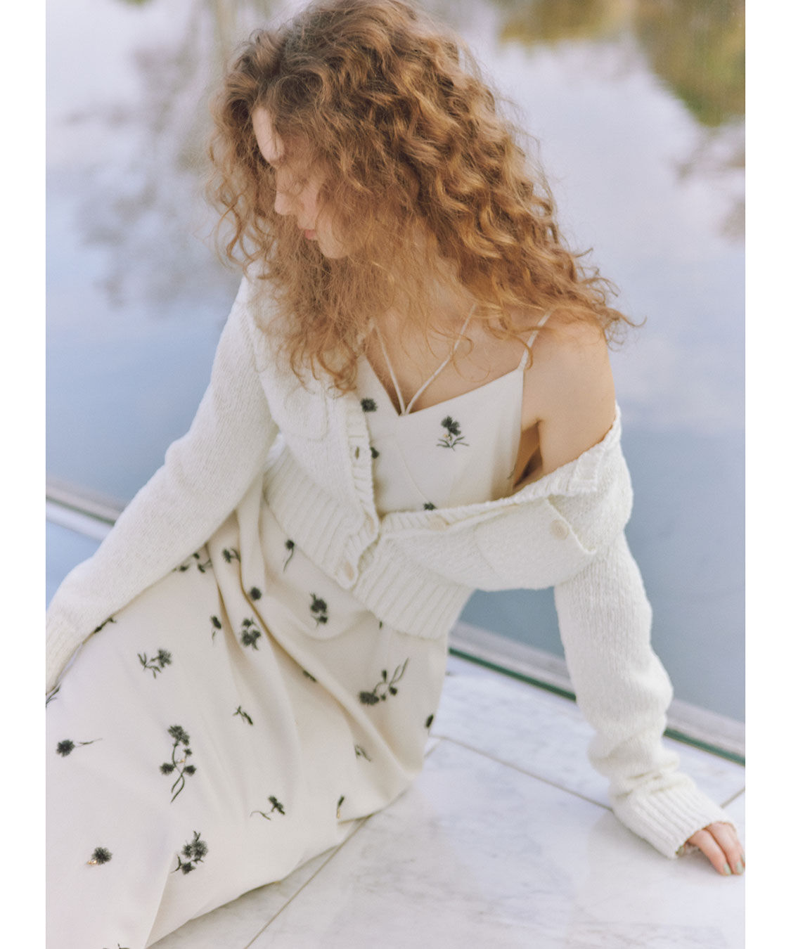 COCO DEAL「フラワー刺繍キャミワンピース」|ワンピース|