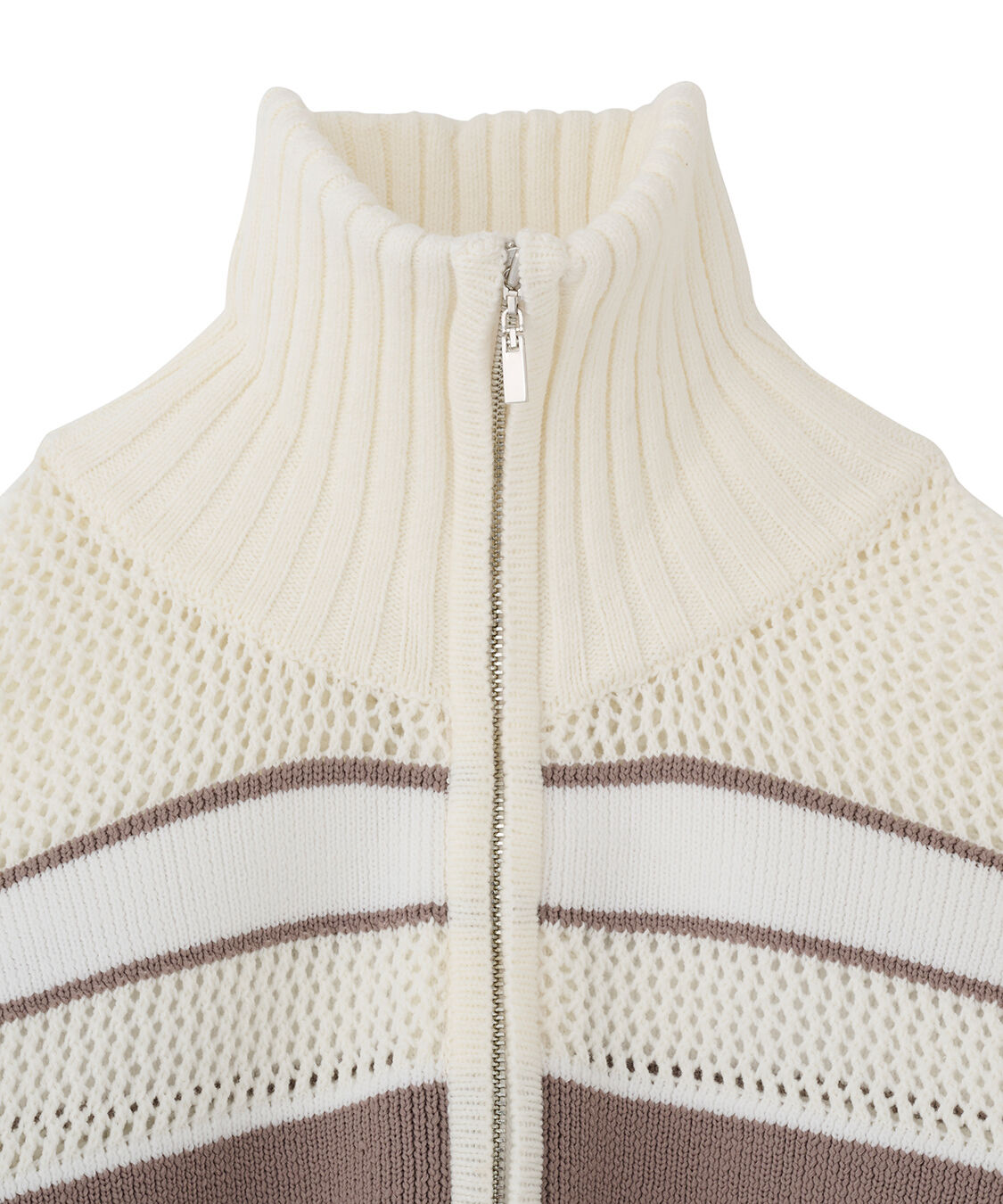 COCO DEAL「トラックジャケット風ニットブルゾン」|ニット・セーター|