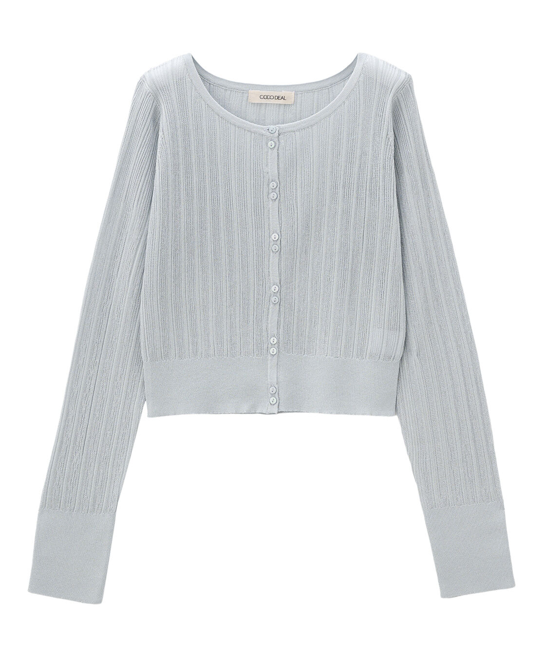 COCO DEAL「ランダムリブシアーニットカーディガン」|ニット・セーター|