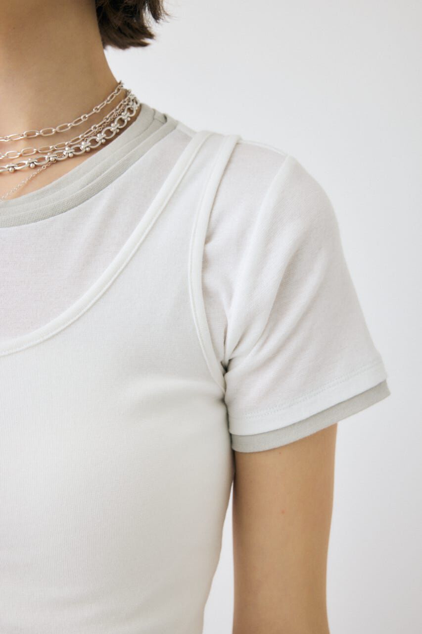 MOUSSY「LAYERED セット TEE」|Tシャツ・カットソー|