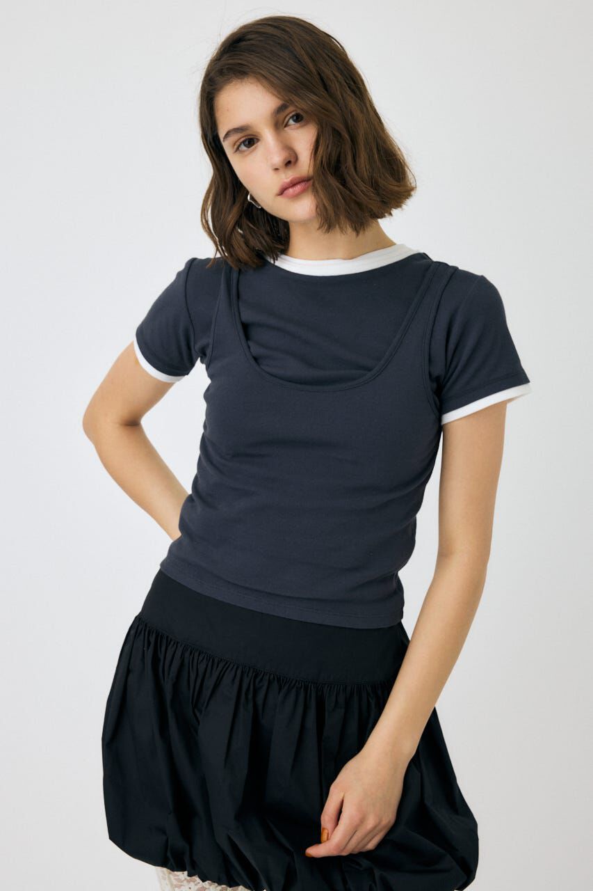MOUSSY「LAYERED セット TEE」|Tシャツ・カットソー|