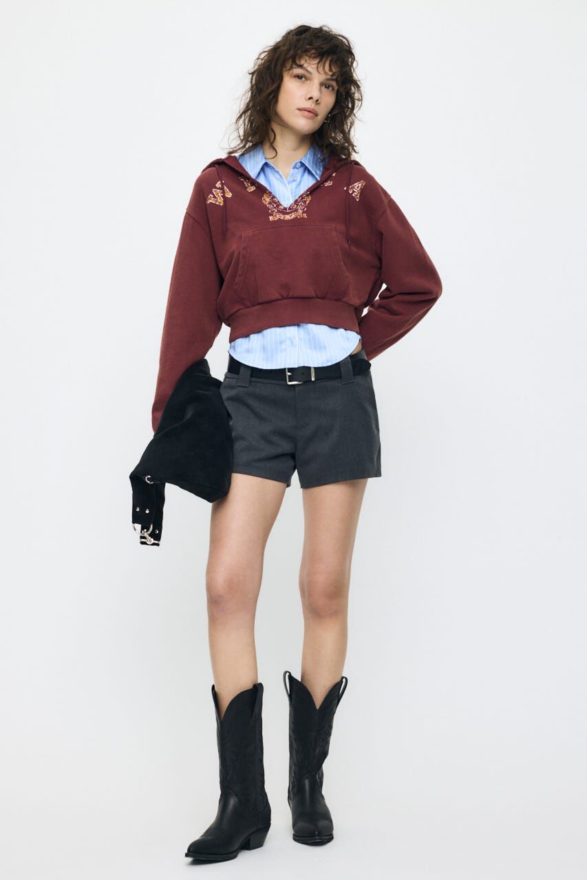 MOUSSY「RUGGED LOGO フーディー」|パーカー|