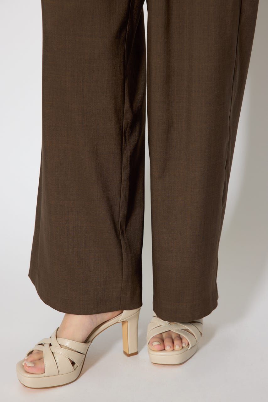 rienda「ベルト付き美ラインジャストウエストパンツ」|その他|