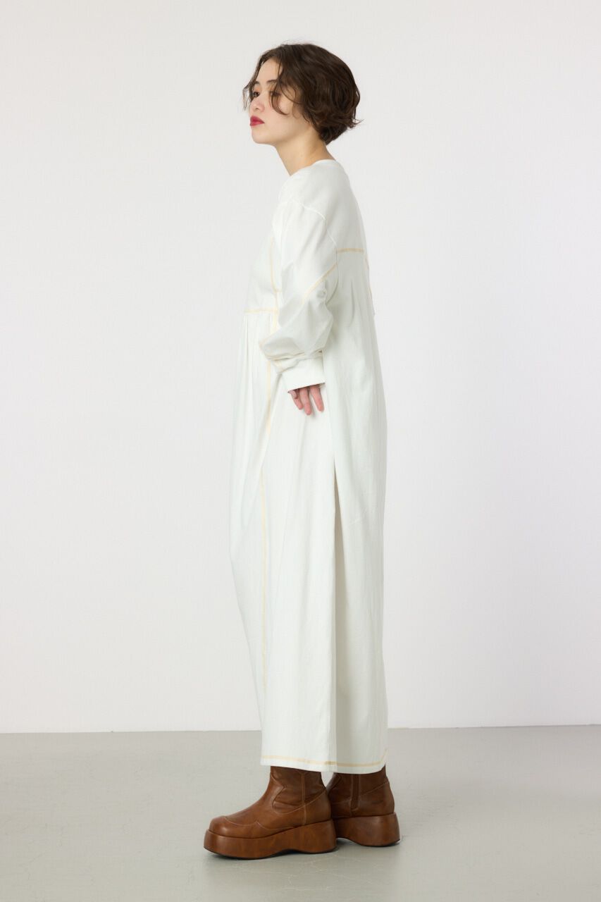 RODEO CROWNS「配色ステッチティアードマキシワンピース」|ワンピース|