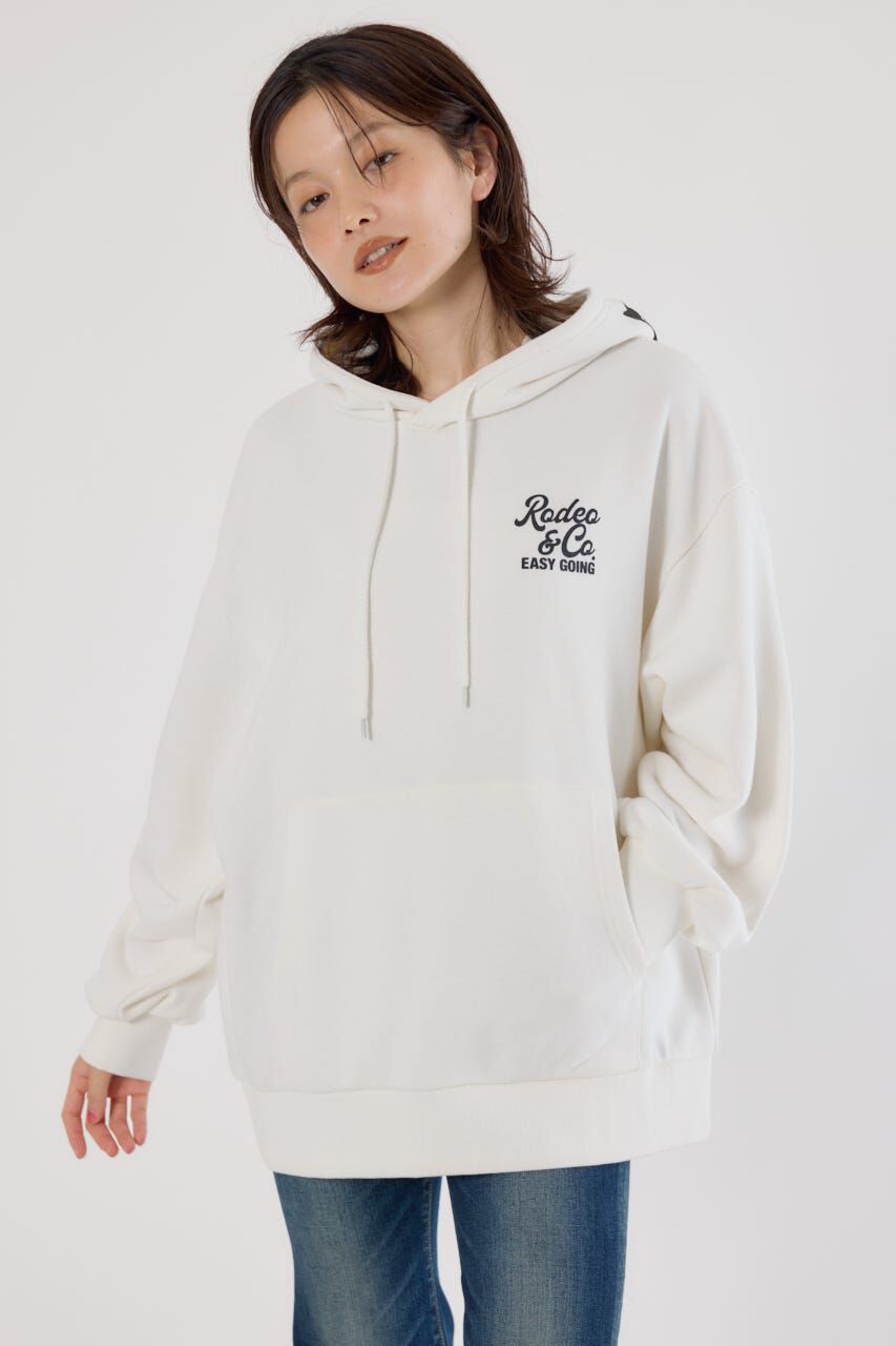 RODEO CROWNS「バックエンボススクリプトロゴパーカー」|パーカー|