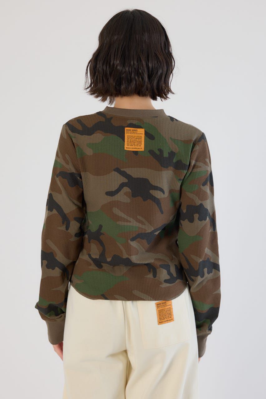 RODEO CROWNS「SHARE パターンワッフルトップス」|Tシャツ・カットソー|