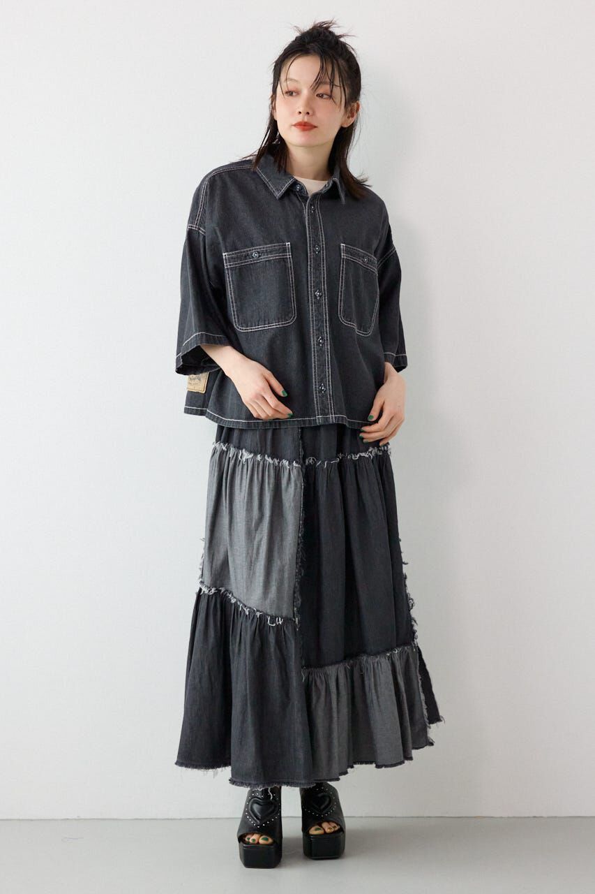 RODEO CROWNS「デニムワイドシャツ」|シャツ・ブラウス|