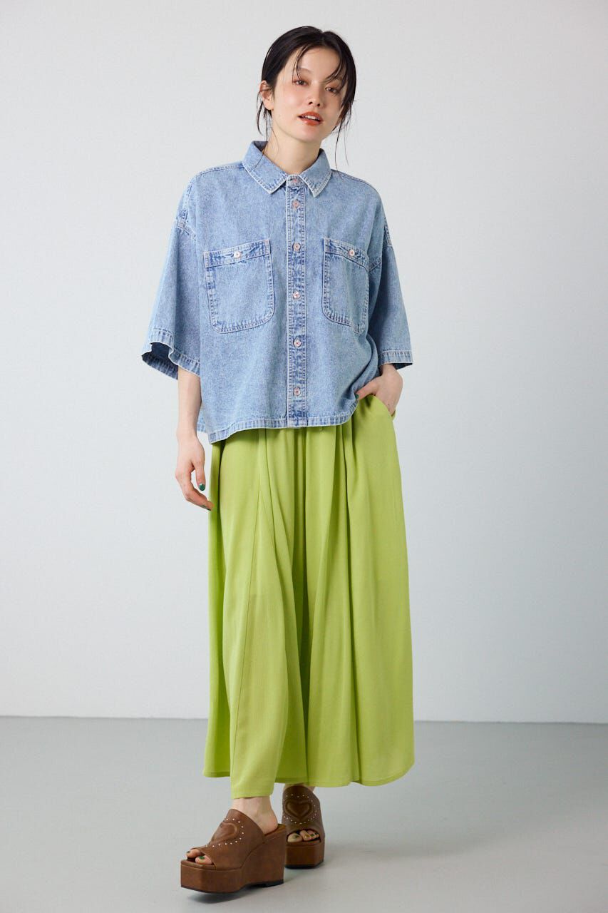 RODEO CROWNS「デニムワイドシャツ」|シャツ・ブラウス|