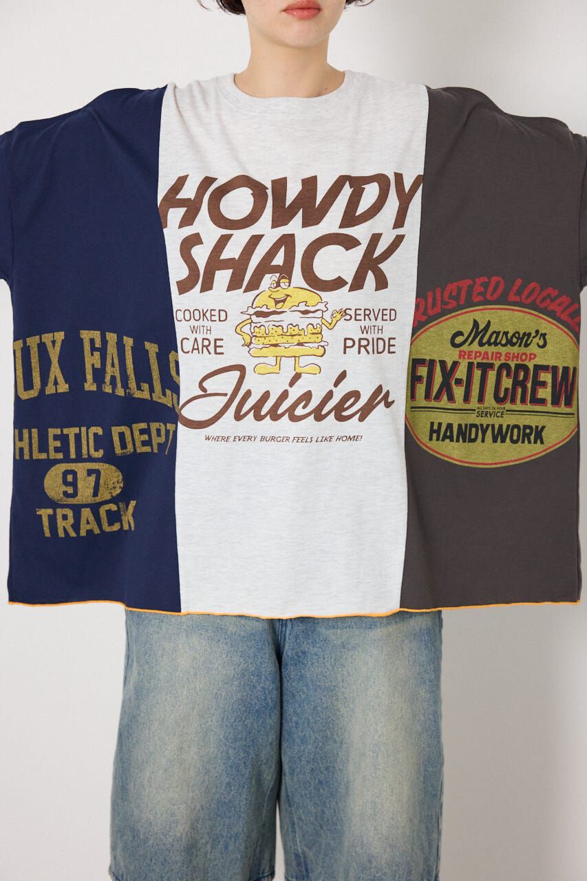 RODEO CROWNS「カスタムオープンショルダーTシャツ」|Tシャツ・カットソー|