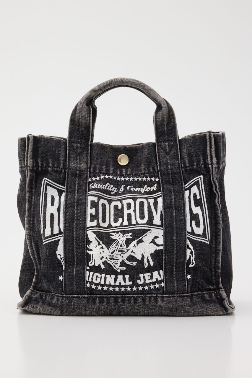 RODEO CROWNS「DENIMスクエア2WAYトート」|その他|BLK