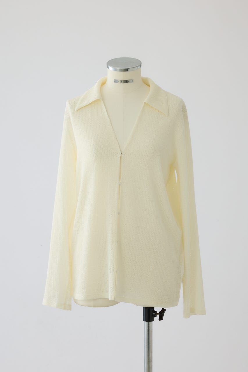 RIM.ARK 「Sheer lace hook tops」|シャツ・ブラウス|