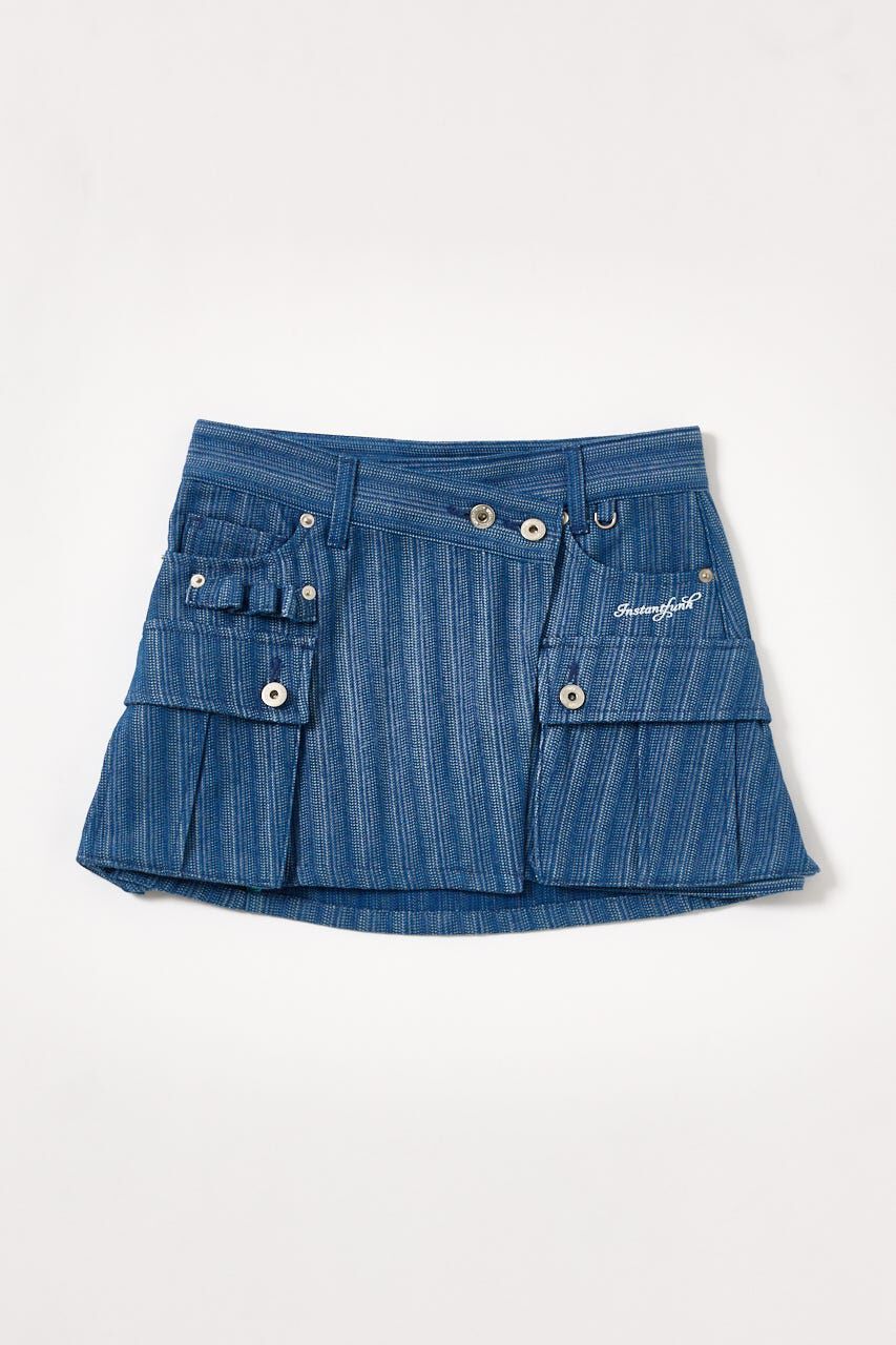 SHEL'TTER SELECT「デニム ラップスカート」|スカート|BLU