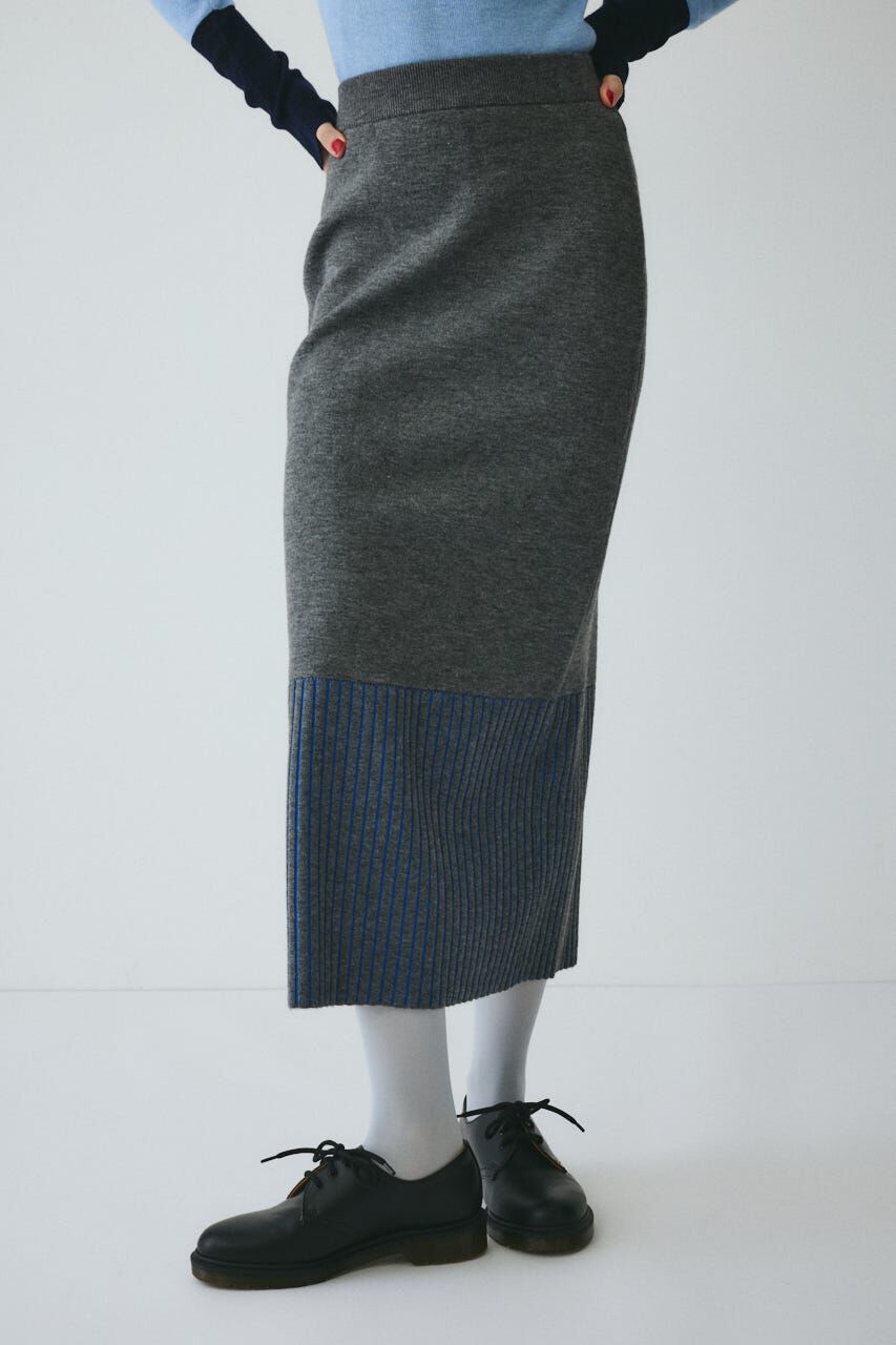 HeRIN.CYE「Knit skirt」|スカート|GRY