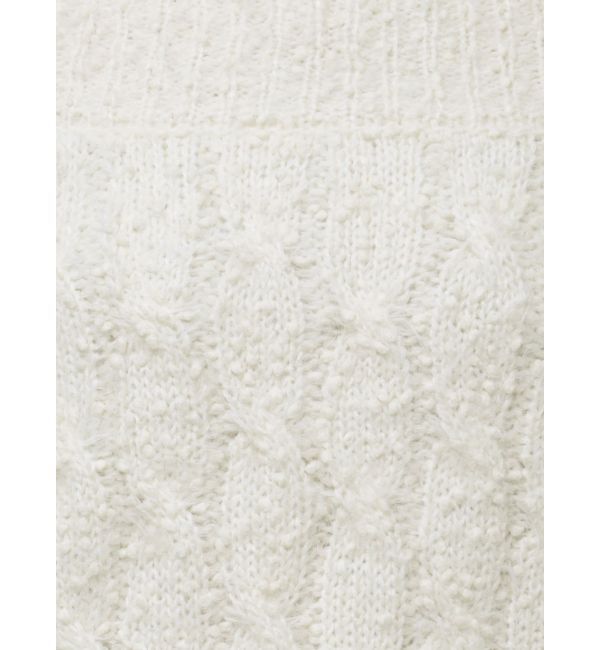 CALNAMUR「2WAY MIX YARN CABLE KNIT/２WAYヤーンケーブルニット」|ニット・セーター|