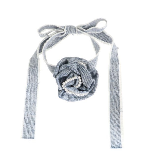 CALNAMUR「DENIM ROSE CHOKER」|その他|