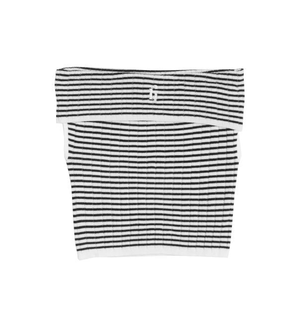 CALNAMUR「BOEDER OFFSHOULDER KNIT PO/ボーダーオフショルダーニットプルオーバー」|ニット・セーター|