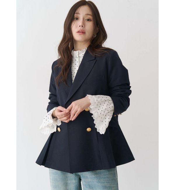 CALNAMUR「コットンフリルレースブラウス」|シャツ・ブラウス|