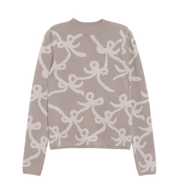 CALNAMUR「リボンパターンニット」|ニット・セーター|