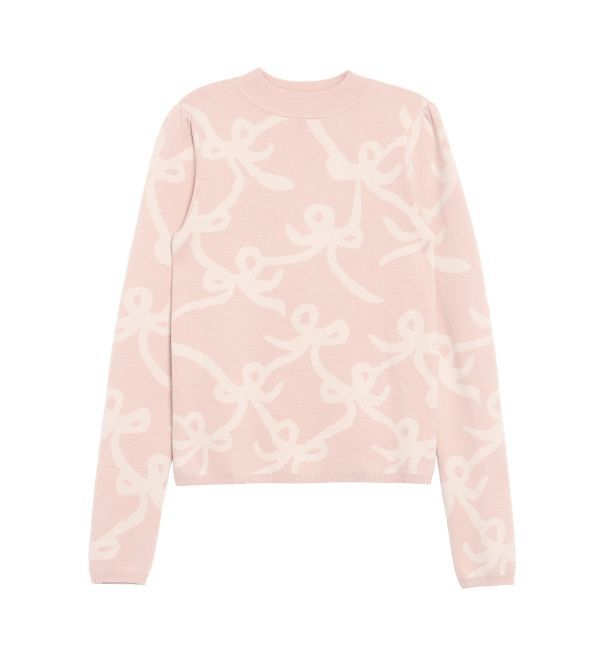 CALNAMUR「リボンパターンニット」|ニット・セーター|