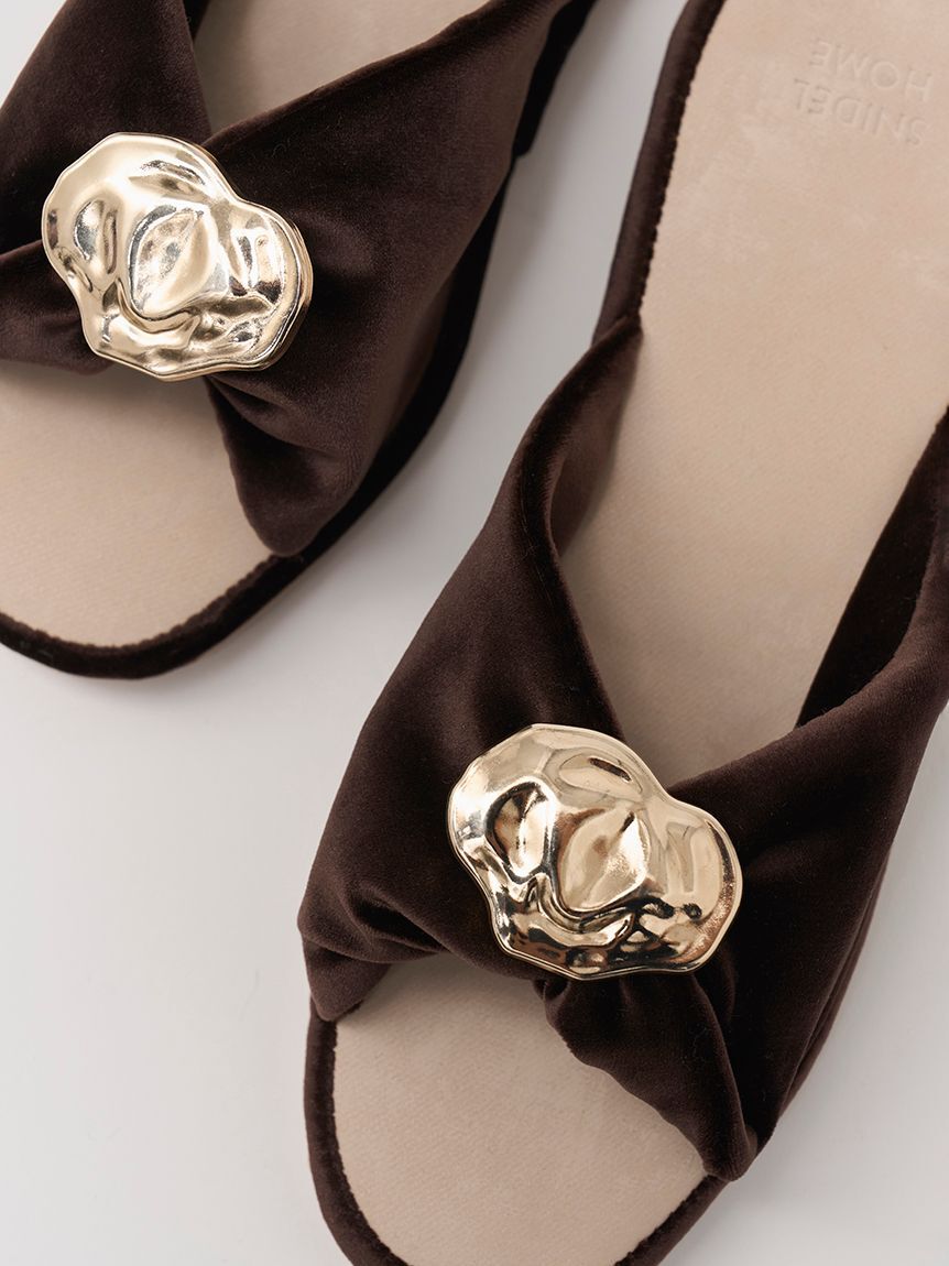 SNIDEL HOME「メタルポイントスリッパ」|ルームシューズ|