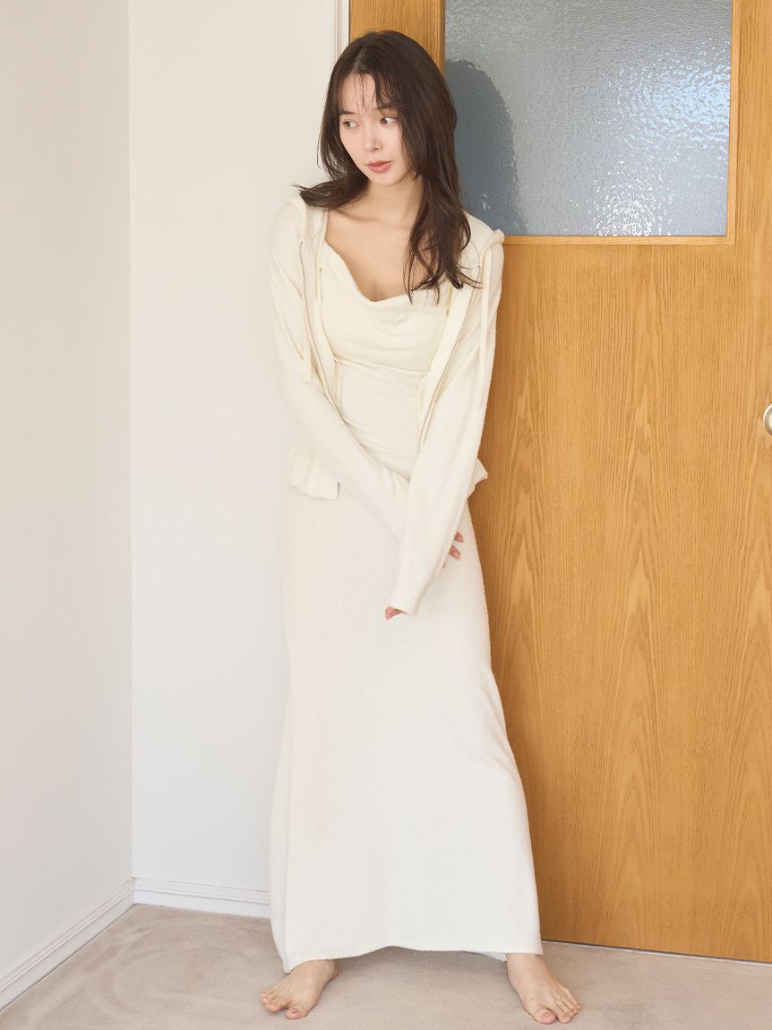 SNIDEL HOME「【接触冷感】【UVカット】ニットキャミワンピース」|ルームウェア|