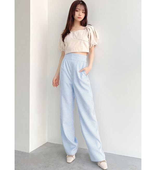 RESEXXY「ギンガムチェックストレートパンツ」|その他|