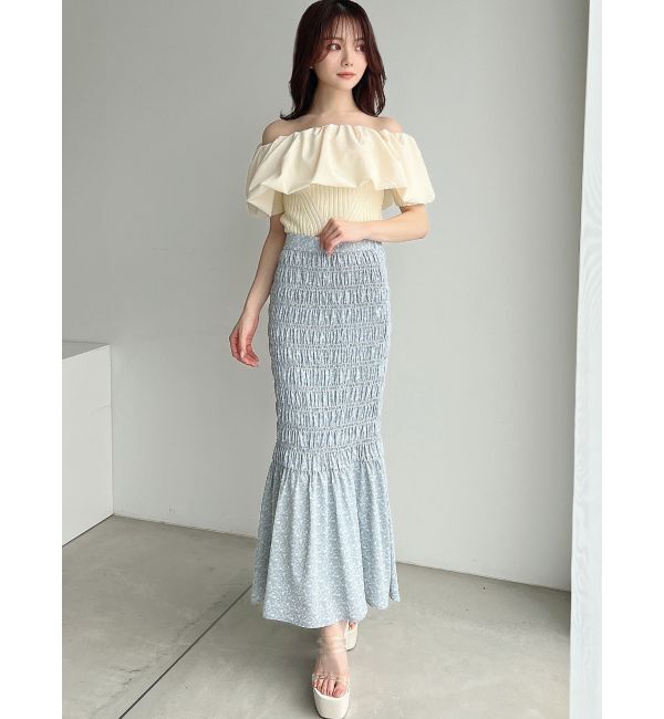 RESEXXY「シャーリングマーメイドスカート」|スカート|