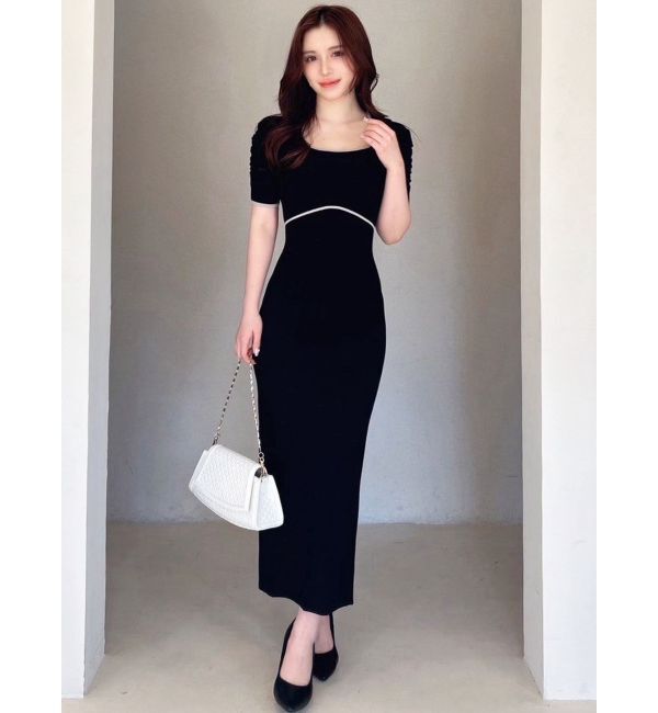 RESEXXY「バイカラータイトワンピース」|ワンピース|