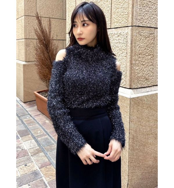 RESEXXY「ラメシャギータートルネックニットトップス」|ニット・セーター|