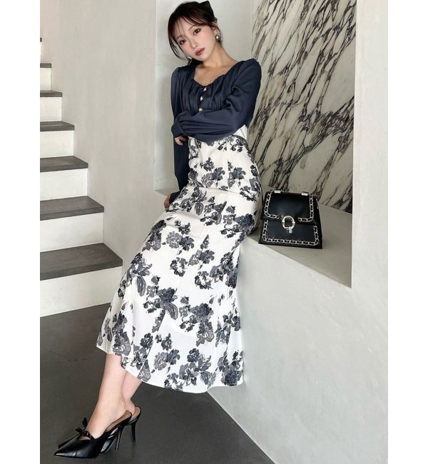 RESEXXY「フロントギャザーマーメイドワンピース」|ワンピース|