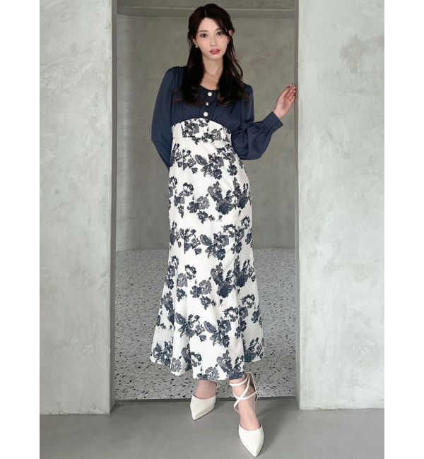 RESEXXY「フロントギャザーマーメイドワンピース」|ワンピース|