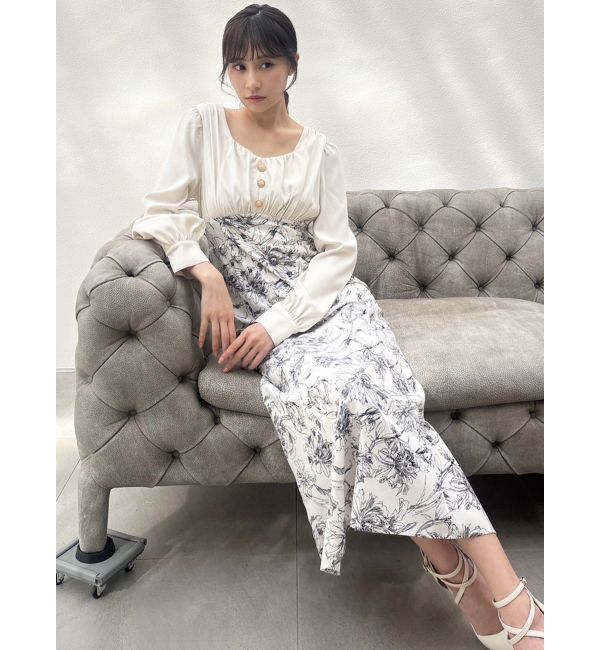 RESEXXY「フロントギャザーマーメイドワンピース」|ワンピース|