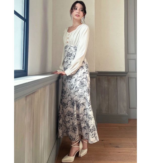 RESEXXY「フロントギャザーマーメイドワンピース」|ワンピース|