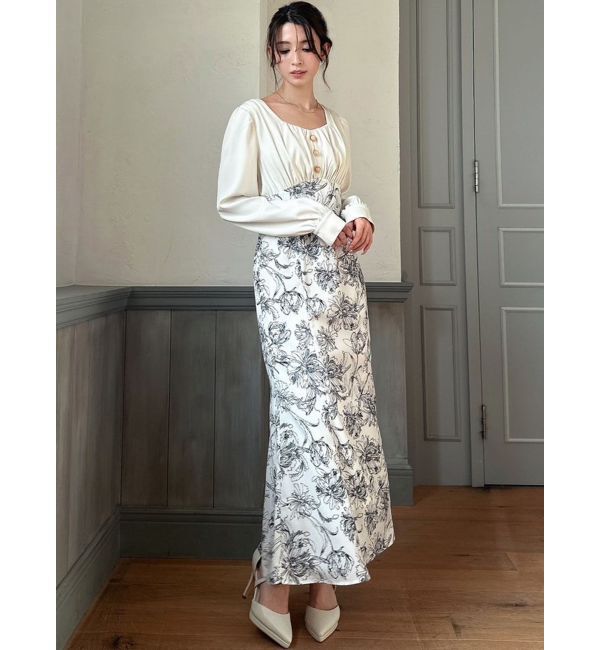 RESEXXY「フロントギャザーマーメイドワンピース」|ワンピース|