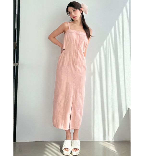 RESEXXY「カットアウトデニムワンピース【セットアップ着用可能】」|ワンピース|