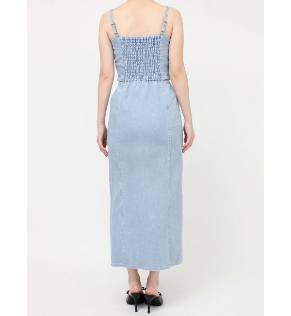 RESEXXY「カットアウトデニムワンピース【セットアップ着用可能】」|ワンピース|