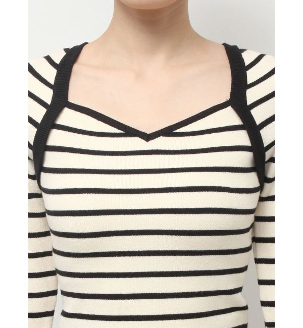 RESEXXY「ハートネックラグランニットトップス」|ニット・セーター|