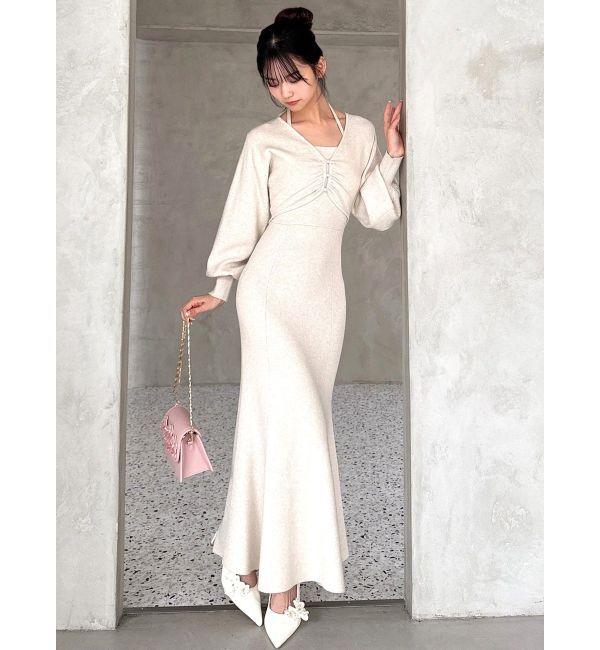 RESEXXY「レイヤードマーメイドニットワンピース」|ワンピース|