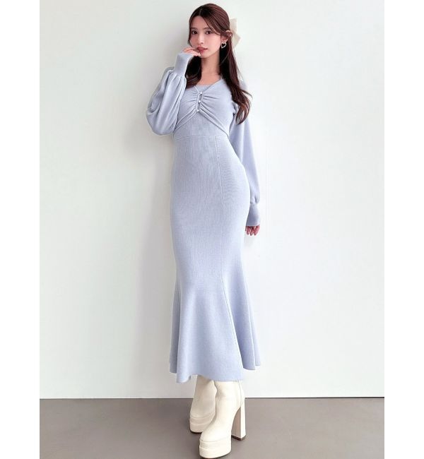 RESEXXY「レイヤードマーメイドニットワンピース」|ワンピース|