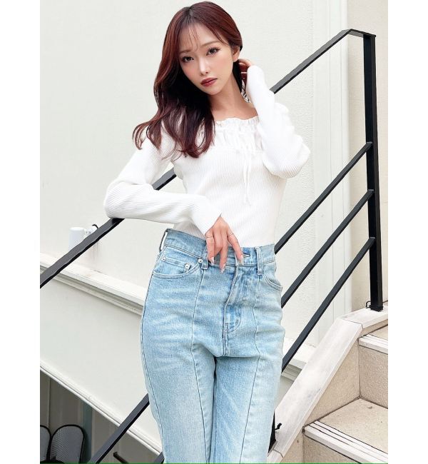 RESEXXY「バストデザインニットトップス」|ニット・セーター|