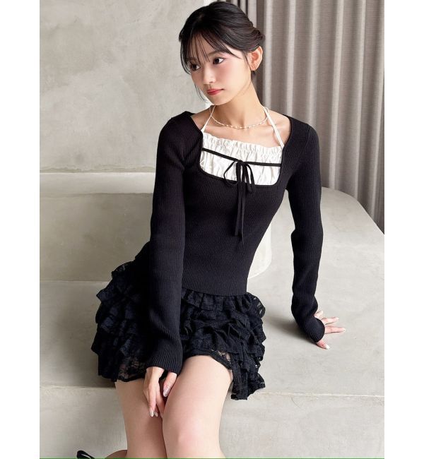 RESEXXY「バストデザインニットトップス」|ニット・セーター|