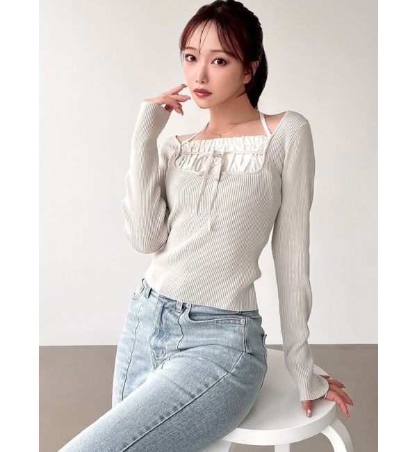 RESEXXY「バストデザインニットトップス」|ニット・セーター|