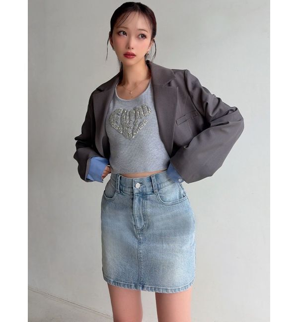 RESEXXY「ベーシックデニムミニスカート」|スカート|