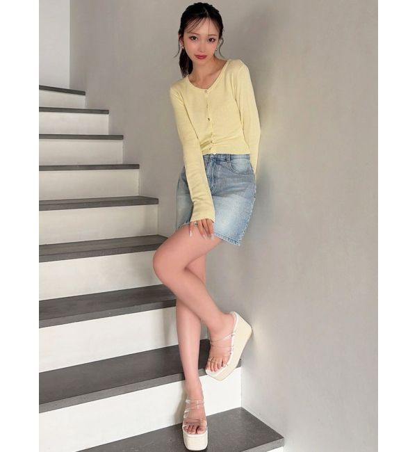 RESEXXY「ベーシックデニムミニスカート」|スカート|