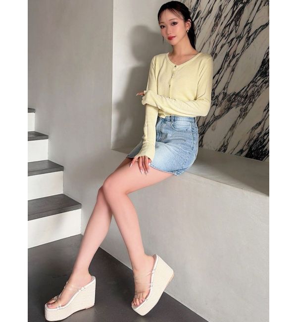 RESEXXY「ベーシックデニムミニスカート」|スカート|