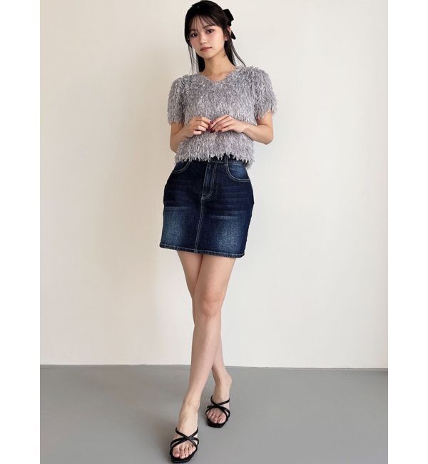 RESEXXY「ベーシックデニムミニスカート」|スカート|