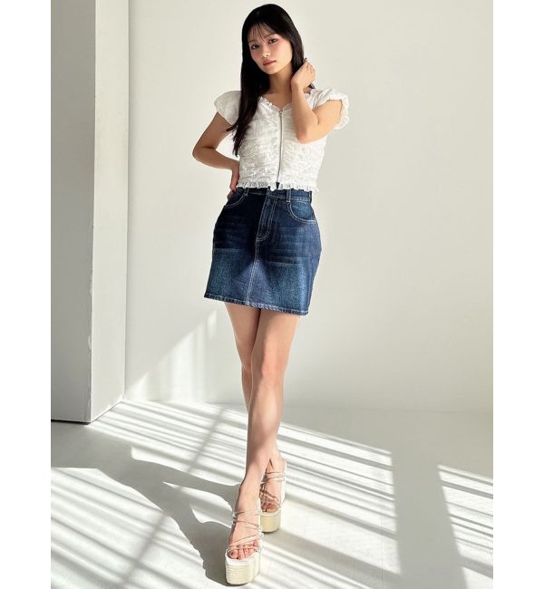RESEXXY「ベーシックデニムミニスカート」|スカート|