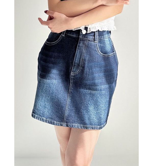 RESEXXY「ベーシックデニムミニスカート」|スカート|インディゴ