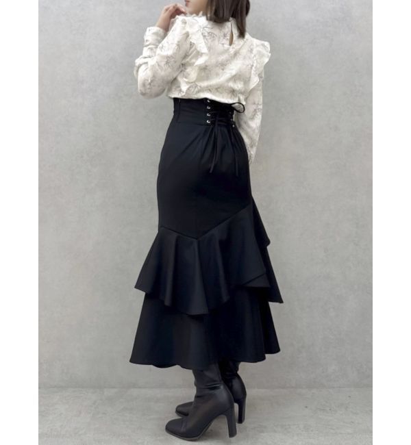 dazzlin「バックレースアップアシメマーメイドスカート」|スカート|