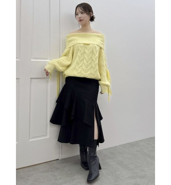 dazzlin「バックレースアップアシメマーメイドスカート」|スカート|